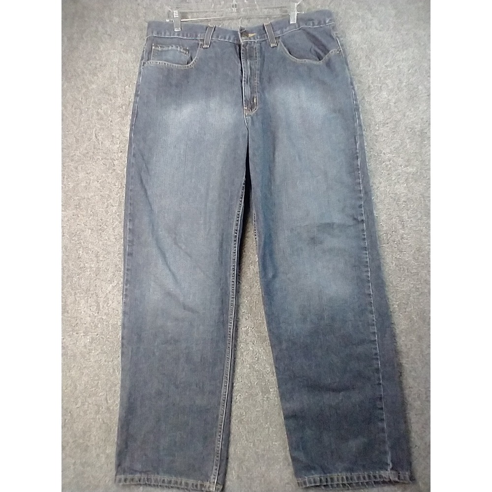 Axist Jeans Mens 38x32 Medium Wash Straight Leg Blue‎ Denim Casual Pants